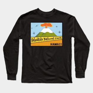 Haleakala National Park Hawaii Vintage Mid-Century Long Sleeve T-Shirt